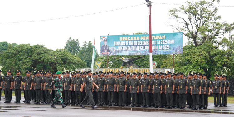 Kasdam II/Sriwijaya Tutup Pendidikan Pertama dan Pembentukan Bintara TNI AD, Rindam II/Sriwijaya Cetak 523 Bintara