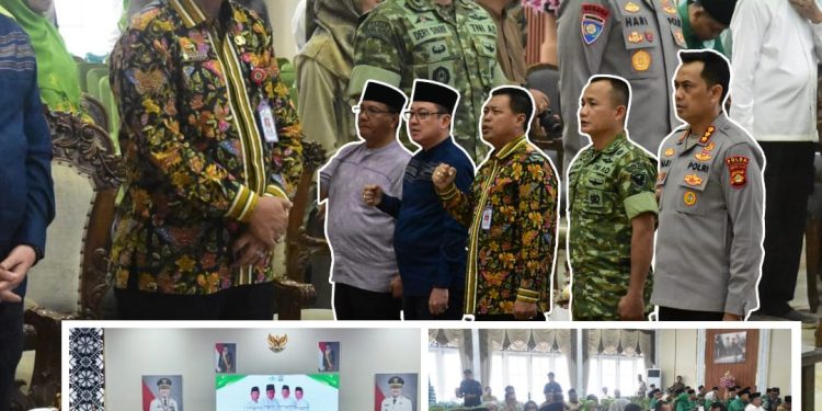 Kasdim 0418/Palembang Hadiri Pelantikan Lembaga Pengembangan Pertanian NU Sumatera Selatan