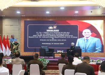 Perkuat Penegakan Hukum, Polda Sumsel Hadirkan Wamenkum RI Sosialisasikan KUHP dan KUHAP Baru