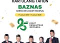 Dengan Semangat Milad ke – 25, Baznas Perkuat Komitmen Zakat Untuk Kesejahteraan Umat