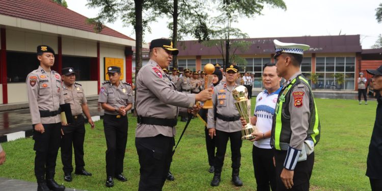 Polres Muara Enim Sabet Juara 1 Turnamen Bola Basket Bhayangkara Sumsel Cup 2026