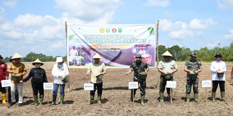 Danrem 044/Gapo : Tanam Padi adalah Tanam Harapan untuk Kedaulatan Pangan